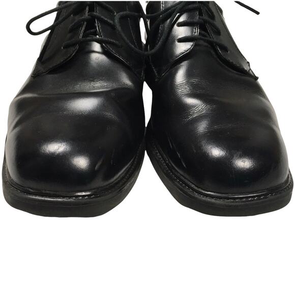 Stafford Oxford Dress Shoes Black Memory Foam Lace-Up Closed Square Toe Men's 11 - Picture 6 of 12